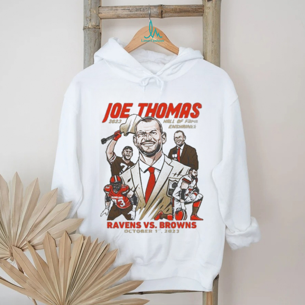 Pro football hall of fame Joe Thomas Cleveland Browns 2023 logo shirt,  hoodie, sweater and v-neck t-shirt