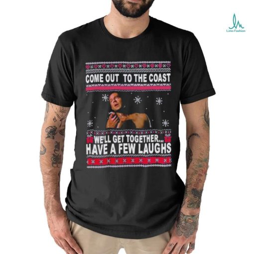 John McClane Come Out To The Coast Movie Quotes Ugly Christmas Shirt