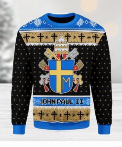 John Paul Ii Coat Of Arms Ugly Christmas Sweater