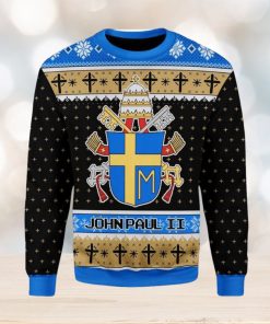 John Paul Ii Coat Of Arms Ugly Christmas Sweater