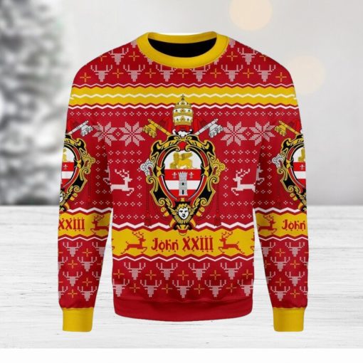 John Xxiii Coat Of Arms Ugly Christmas Sweater