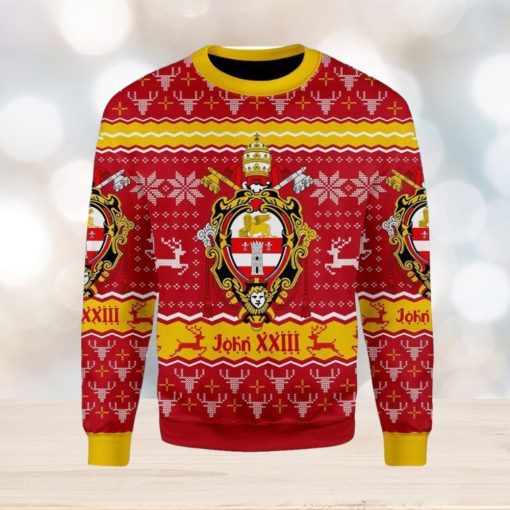 John Xxiii Coat Of Arms Ugly Christmas Sweater