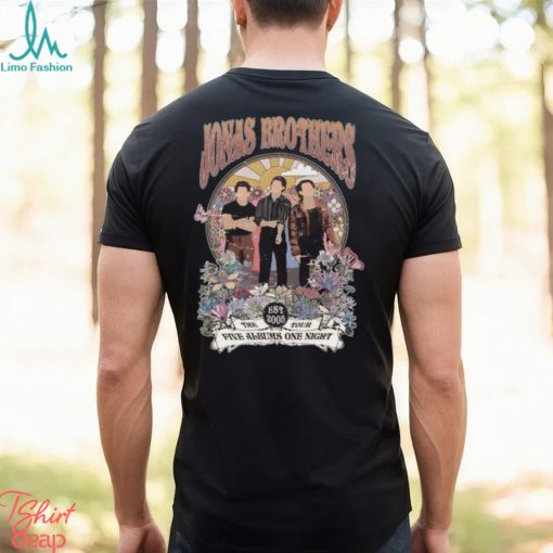 Jonas Brothers Est 2005 Vintage T Shirt Five Albums One Night Tour Shirt 2023 Hoodie Sweatshirt