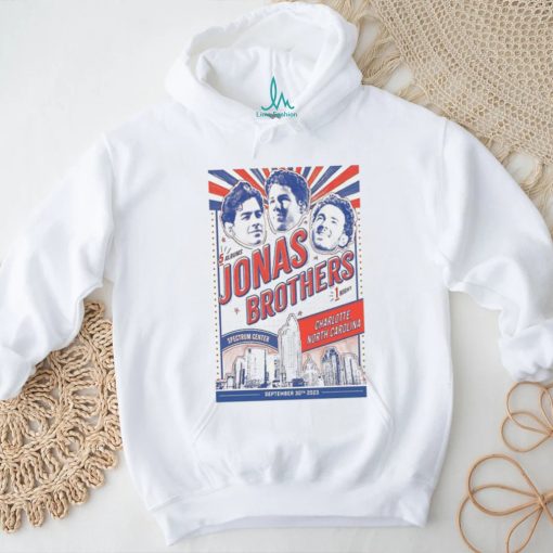 Jonas Brothers Spectrum Center, Charlotte 09 30 2023 poster shirt
