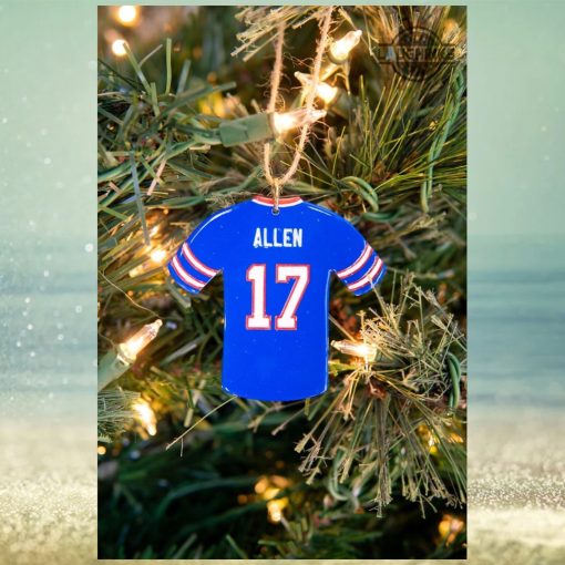 Josh Allen Ornament Stefon Diggs Kyle Allen James Cook Jerseys Wooden Ornament Custom Football Players Nfl Buffalo Bills Jersey Christmas Tree Decoration NEW