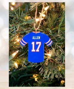 Josh Allen Ornament Stefon Diggs Kyle Allen James Cook Jerseys Wooden Ornament Custom Football Players Nfl Buffalo Bills Jersey Christmas Tree Decoration NEW