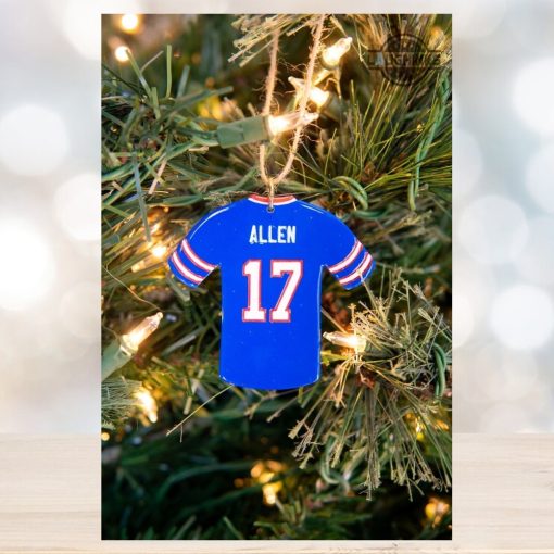 Josh Allen Ornament Stefon Diggs Kyle Allen James Cook Jerseys Wooden Ornament Custom Football Players Nfl Buffalo Bills Jersey Christmas Tree Decoration NEW