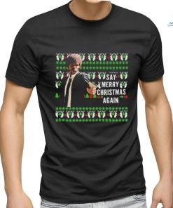 Jules Winnfield Say Merry Christmas Again Ugly Christmas Shirt