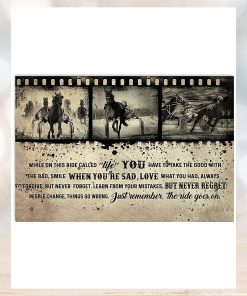 Just Remember The Ride Goes On Harness Racing Horizontal Poster