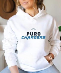 Justin Herbert Wearing Puro Chargers Shirt