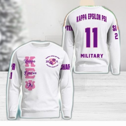 KEP White 3D Sweater Community Personalized Logo For Men And Women Gift Christmas