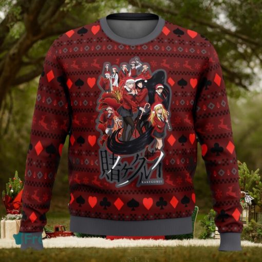 Kakegurui Hyakkaou Private Academy Ugly Christmas Sweaters 3D Super Hot