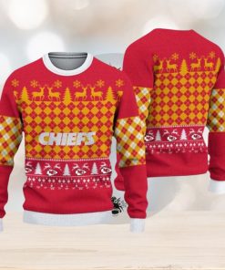 Kansas City Chiefs Check Christmas Sweater