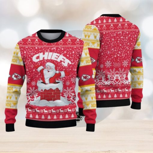 Kansas City Chiefs Christmas Santa Claus Pattern Limited Edition Ugly Sweater