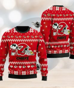 Kansas City Chiefs Cute The Snoopy Show Football Helmet Ugly Xmas Sweater