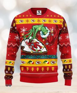 NFL Kansas City Chiefs Logo Grinch Hug Cute Gift For Grinch Lover Ugly  Christmas Sweater - Freedomdesign