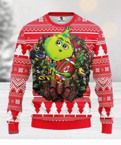 Kansas City Chiefs Grinch Hug Christmas Ugly Sweater - Growkoc