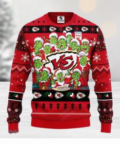 NFL Kansas City Chiefs Logo Ideas Ugly Christmas Sweater For Men And Women  - Banantees