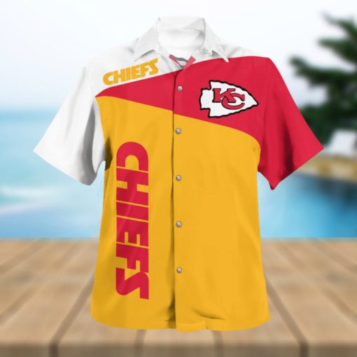 Kansas City Chiefs Hibiscus 3D Hawaiian Shirt Best For Fans Beach Gift For Men And Women