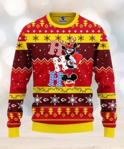 Kansas City Chiefs HoHoHo Mickey Christmas Ugly Sweater Sport Christmas Gift Ideas