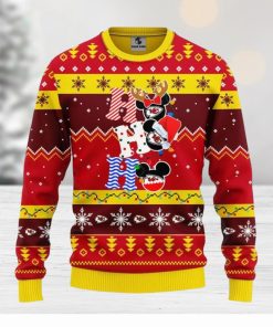 Kansas City Chiefs HoHoHo Mickey Christmas Ugly Sweater Sport Christmas Gift Ideas