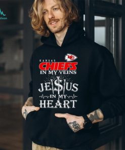 Kansas City Chiefs In My Veins Jesus In My Heart Shirt - Guineashirt  Premium ™ LLC