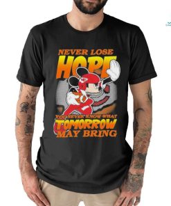 Kansas City Chiefs NFL Football Mickey Disney Never Lose Hope Shirt