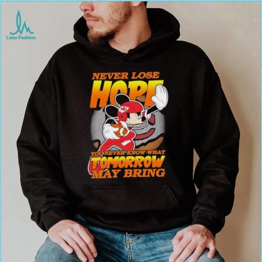 Kansas City Chiefs NFL Football Mickey Disney Never Lose Hope Shirt