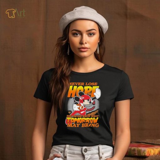 Kansas City Chiefs NFL Football Mickey Disney Never Lose Hope Shirt