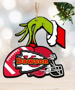 Kansas City Chiefs NFL Grinch Personalized Ornament SP121023112ID03