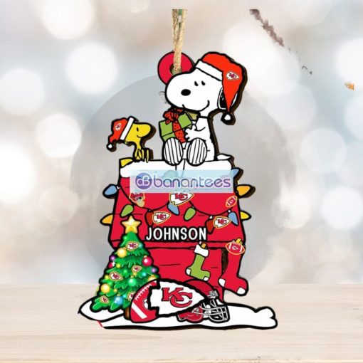 Kansas City Chiefs NFL Snoopy Ornament Personalized Christmas 2023 Holidays