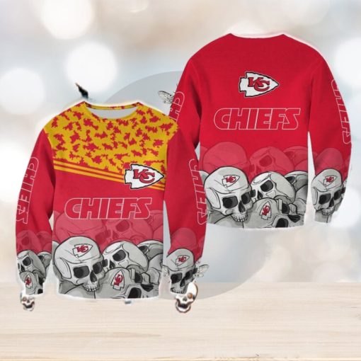 Kansas City Chiefs Skull Choir Halloween Ugly Sweater For Men And Women Gift Christmas