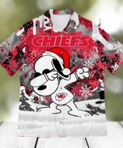 Kansas City Chiefs Snoopy Dabbing The Peanuts 2023 Christmas Gift Hawaiian Shirt