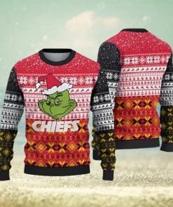 Kansas City Chiefs Ugly Christmas Sweaters Grinch