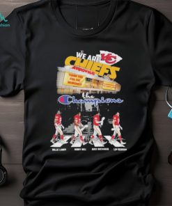 Kansas City Chiefs We Are The Champions On The Road Signatures Shirt