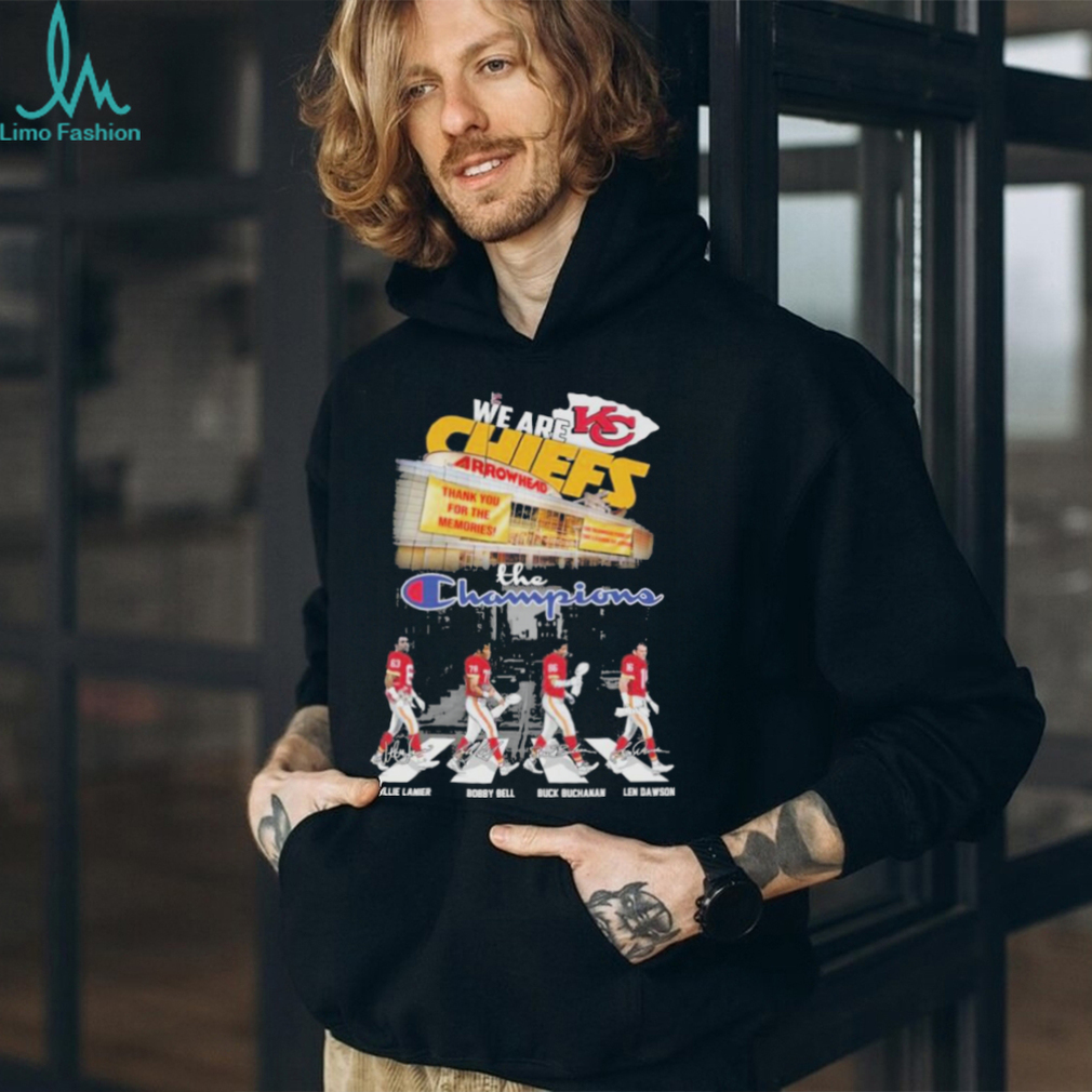 Kansas City Chiefs We Are The Champions On The Road Signatures Shirt Kansas City Chiefs We Are The Champions On The Road Signatures Shirt