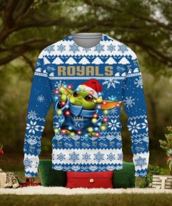 Kansas City Royals Baby Yoda Star Wars Christmas Gift 3D Ugly Christmas Sweater Christmas Holiday Family Gift