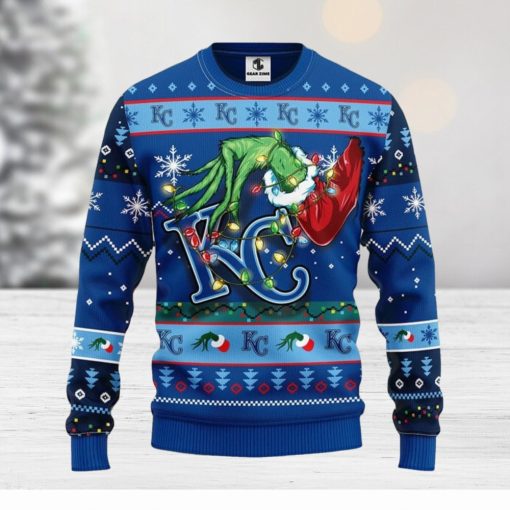 Kansas City Royals Grinch Christmas Ugly Sweater Christmas Gift For Fans Party Hoiliday Gift