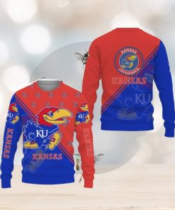 Kansas Jayhawks Cross Style Knitted Xmas Sweater