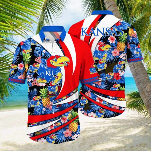 Kansas Jayhawks NCAA Hawaiian Shirt Surfing Aloha Shirt