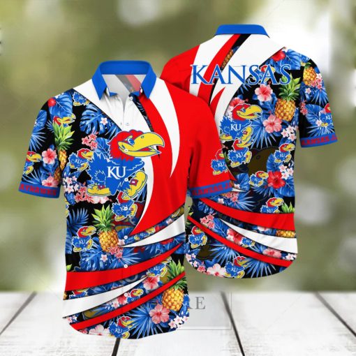 Kansas Jayhawks NCAA Hawaiian Shirt Surfing Aloha Shirt