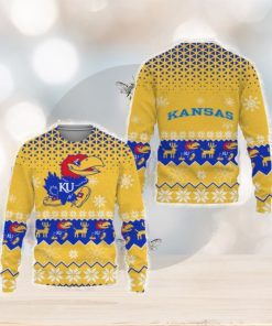 Kansas Jayhawks Sports Football Merry Christmas 3D Sweater For Fans Gifts Unisex