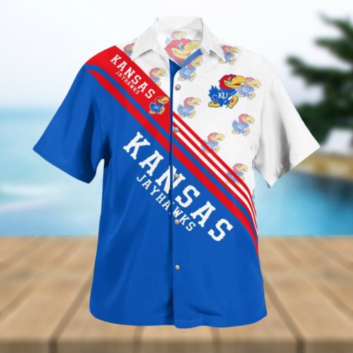 Kansas Jayhawks Standard Paradise Contemporary 3D Hawaiian Shirt Best For Fans Beach Gift For Men And Women