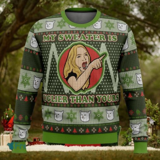 Karen Yelling At Grumpy Cat Meme Ugly Christmas Sweaters 3D Super Hot