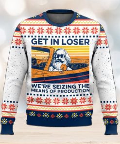 Karl Marx Get In Loser Ugly Christmas Sweater