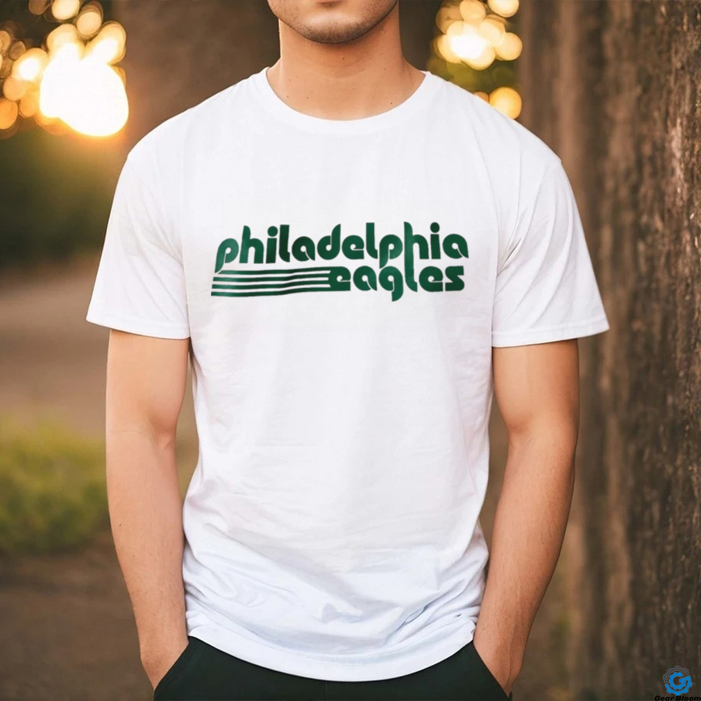 Philadelphia Eagles Throwback V-Logo Kelly Green T-Shirt