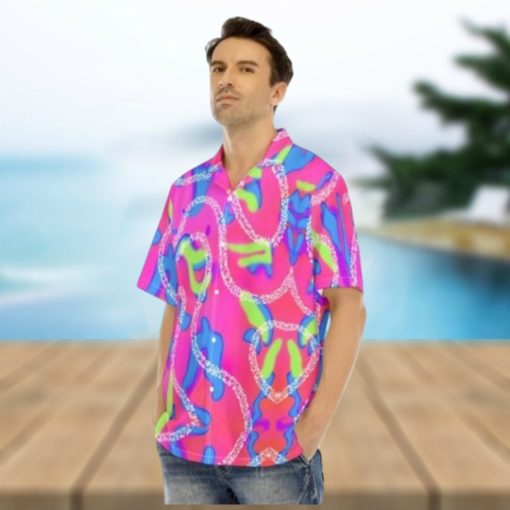 Ken Shirt And Shorts NEW Ken Hawaiian Shirt Barbie Movie Malibu Barbie Shirt Barbie Hawaiian Shirt Ken Outfits Pink Hawaiian Shirt Ken Costume