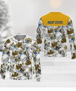 Kent State Golden Flashes Champions Sports Hawaiian Tropical Patterns Shirt Ugly Christmas 3D Sweater