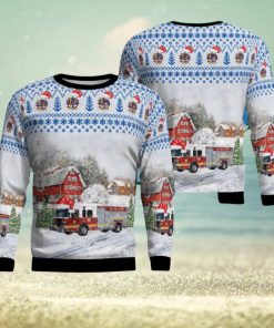 Kentucky, Elizabethtown Fire Department Engine 2034 Christmas AOP 3D Ugly Christmas Sweater