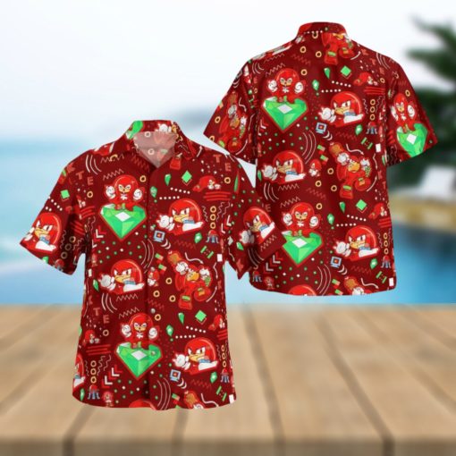 Knuckles Red Hedgehog Hawaiian Shirt Gift For Men And Women